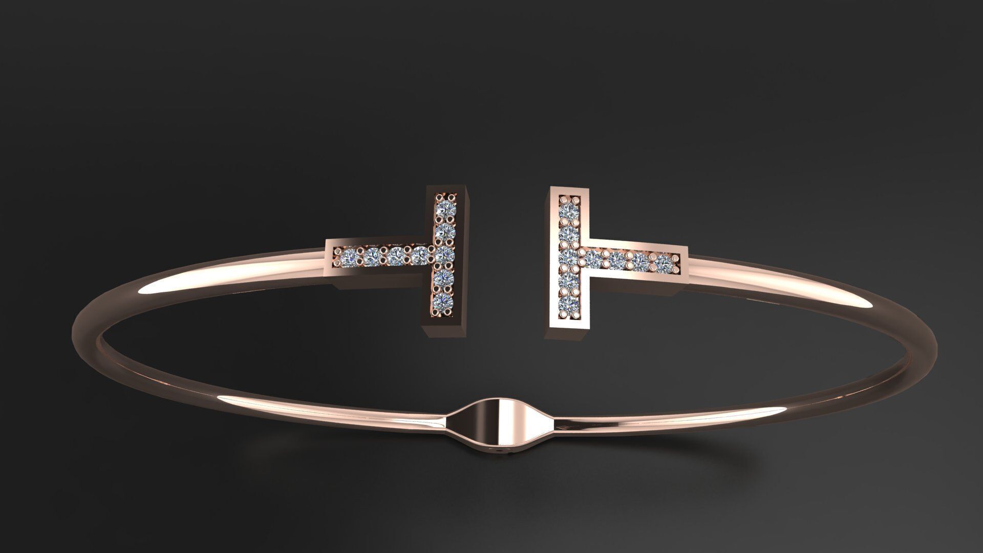 Tiffany and Co bracelet 3d printing model 3D print model_8