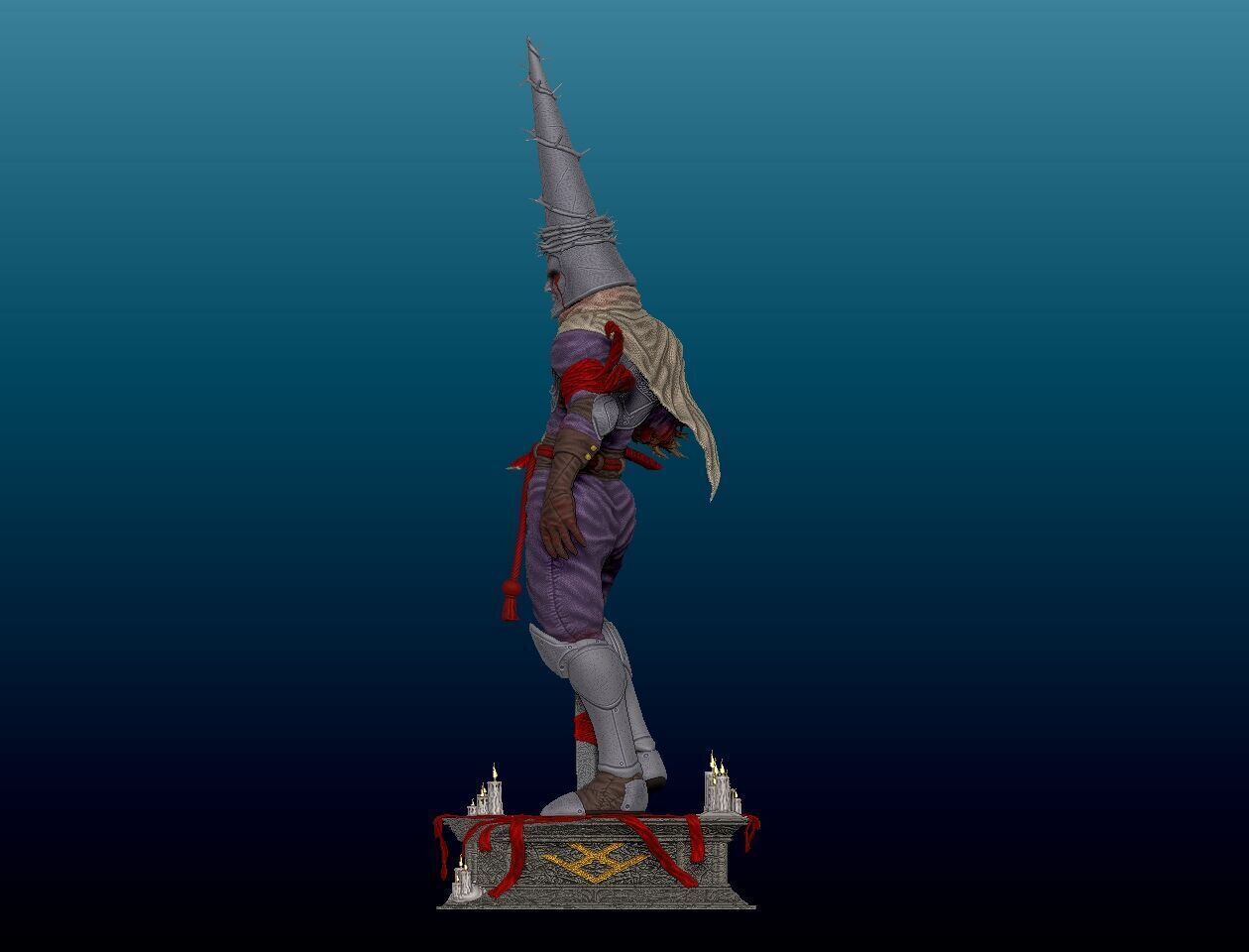 Penitent one Blasphemous 2 Alter Sword 3D print model_5