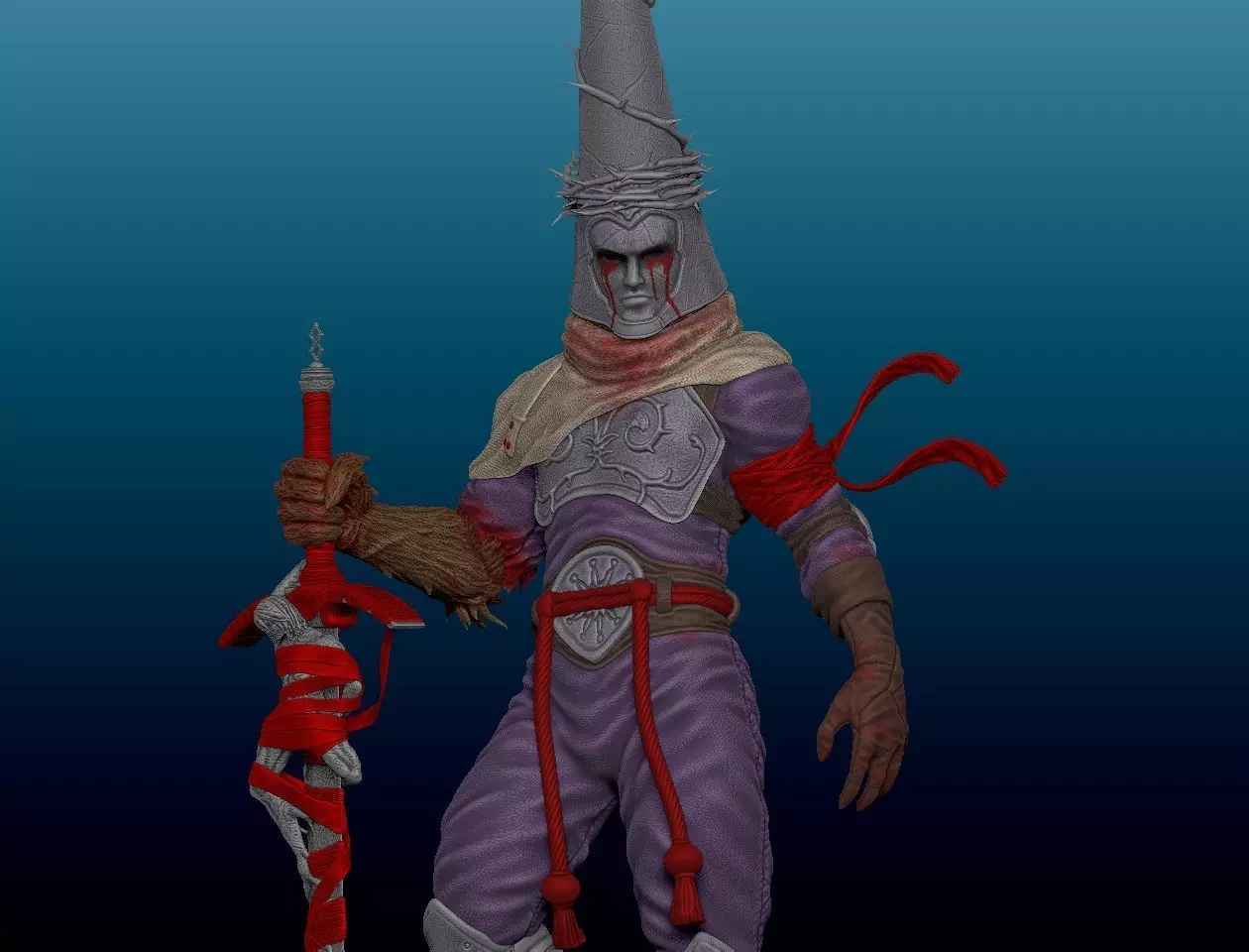 Penitent one Blasphemous 2 Alter Sword 3D print model_0