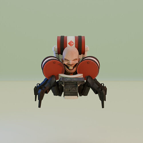 Kamikaze Skibidi Toilet 3D model