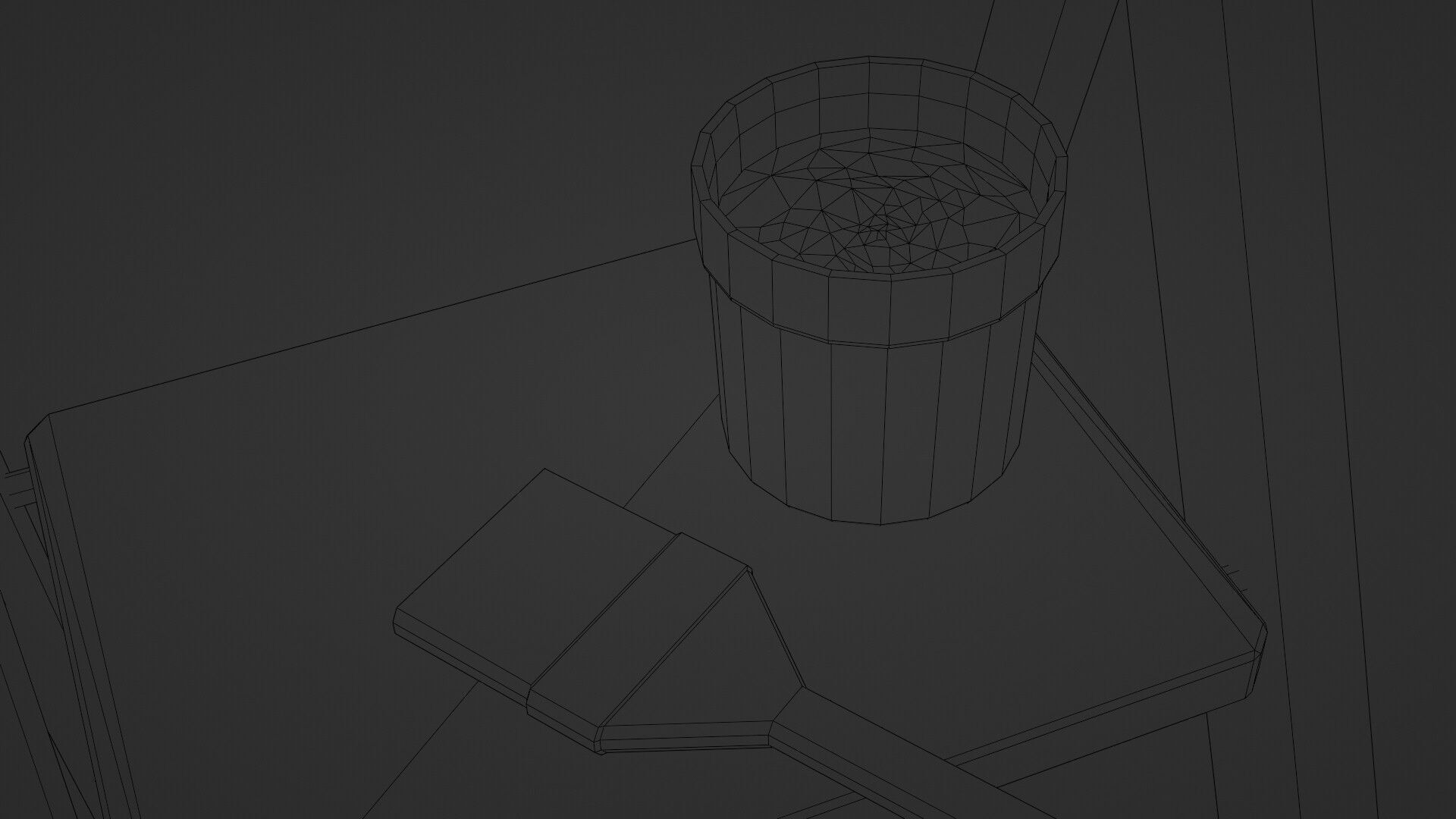 Painters Ladder - Paint Set Low-poly 3D model_21