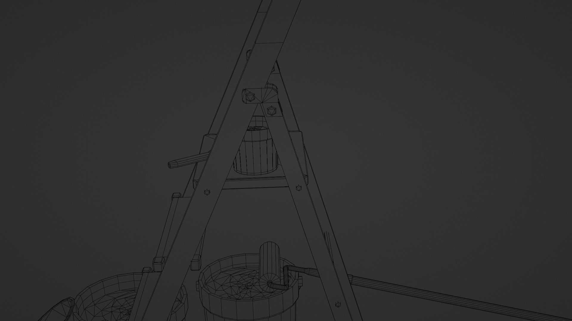 Painters Ladder - Paint Set Low-poly 3D model_22