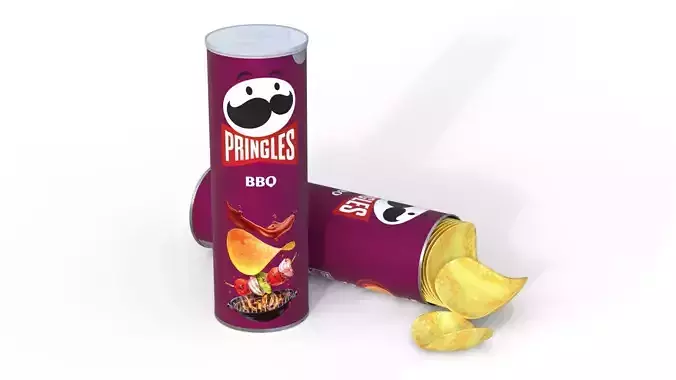 pringles bbq  Low-poly 3D model