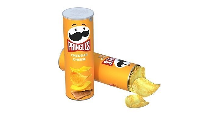 pringles cheddar cheese Low-poly 3D model