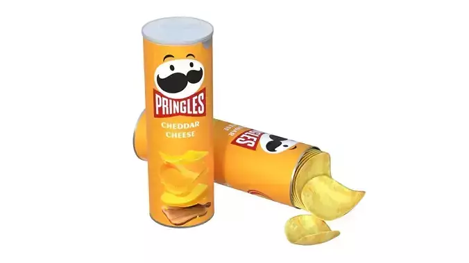 pringles cheddar cheese Low-poly 3D model