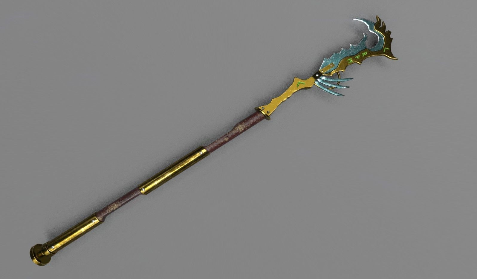 Fantasy Weapon Pack Low-poly 3D model_1
