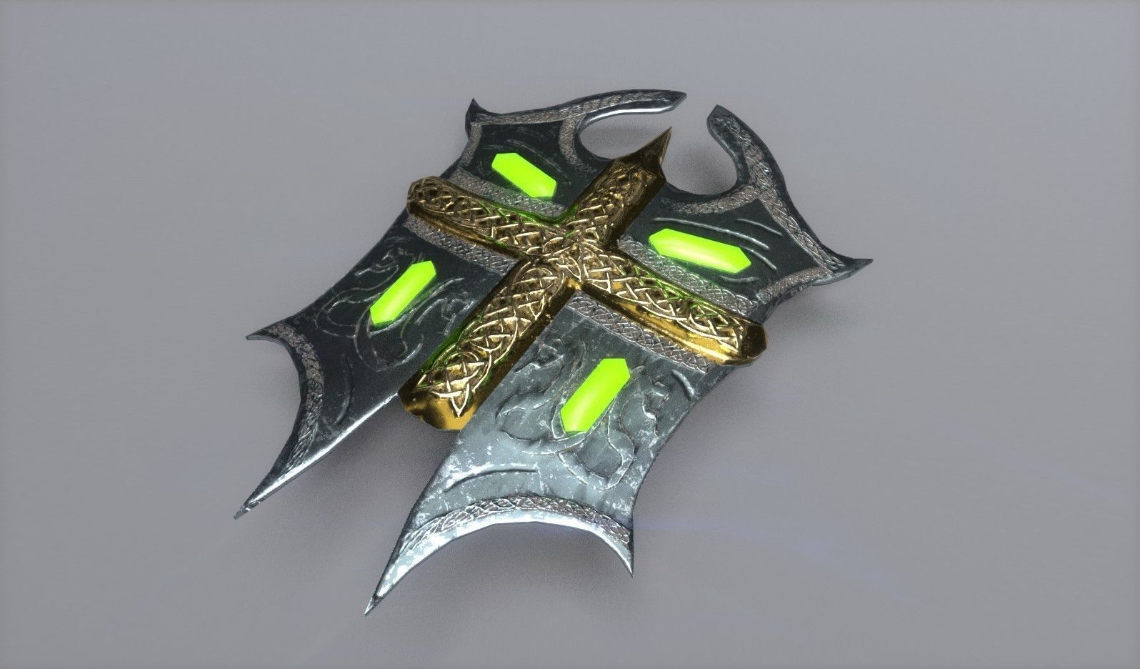 Fantasy Weapon Pack Low-poly 3D model_5