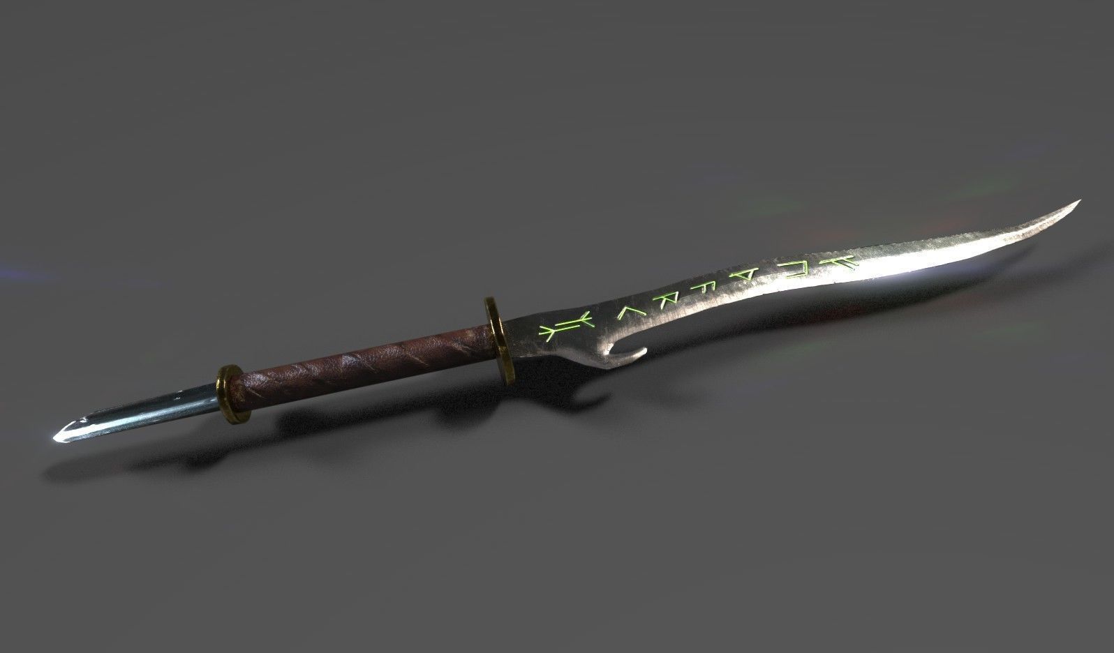 Fantasy Weapon Pack Low-poly 3D model_4
