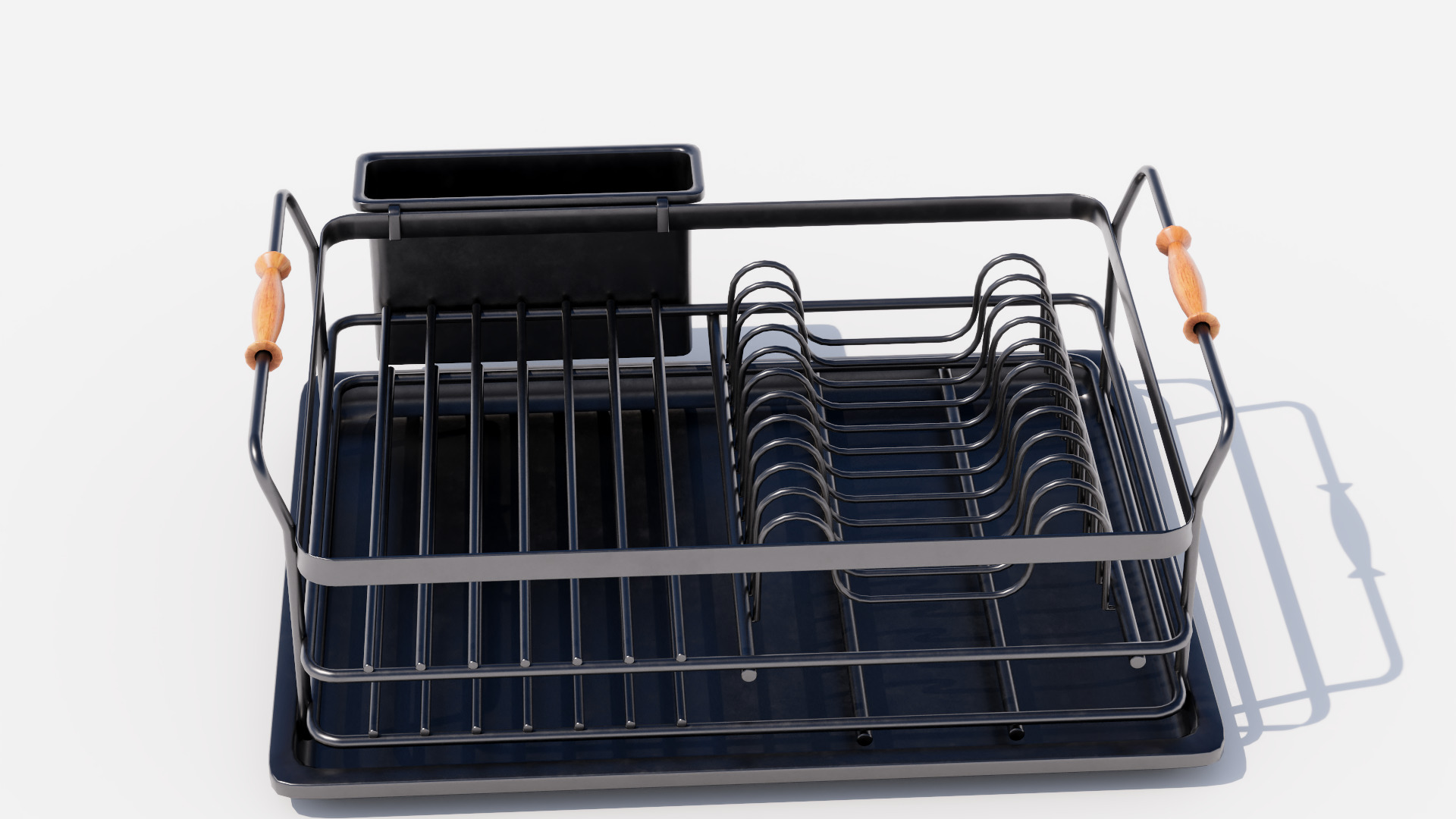 Dish drainer Low-poly 3D model_4