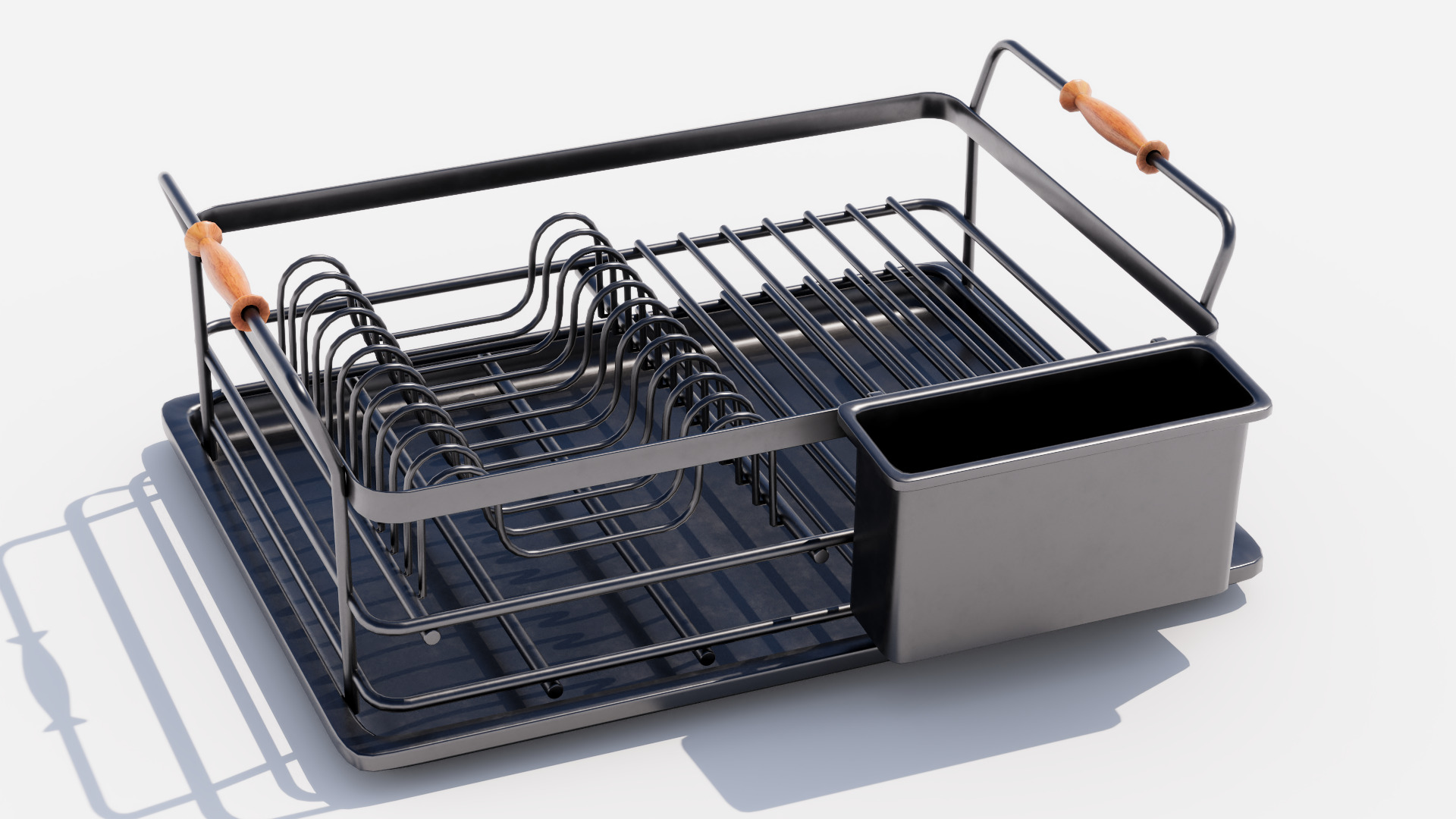 Dish drainer Low-poly 3D model_1