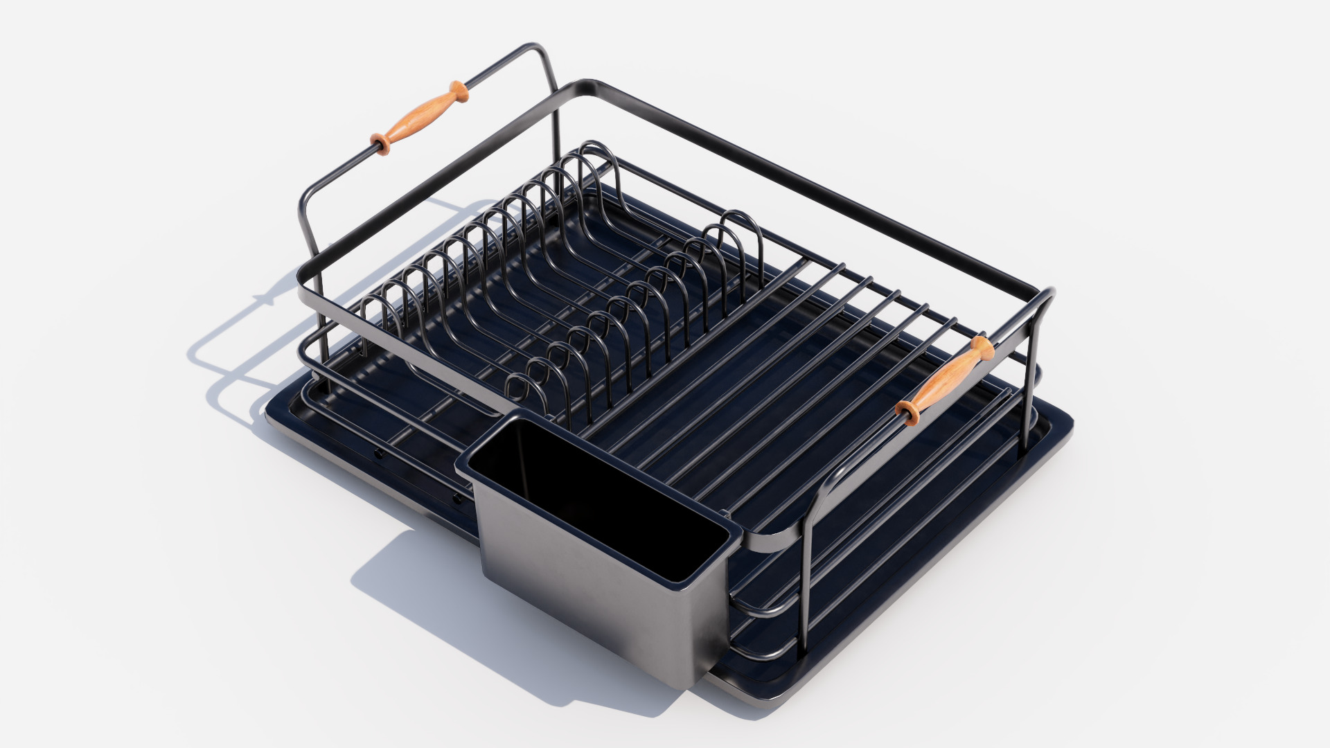 Dish drainer Low-poly 3D model_2