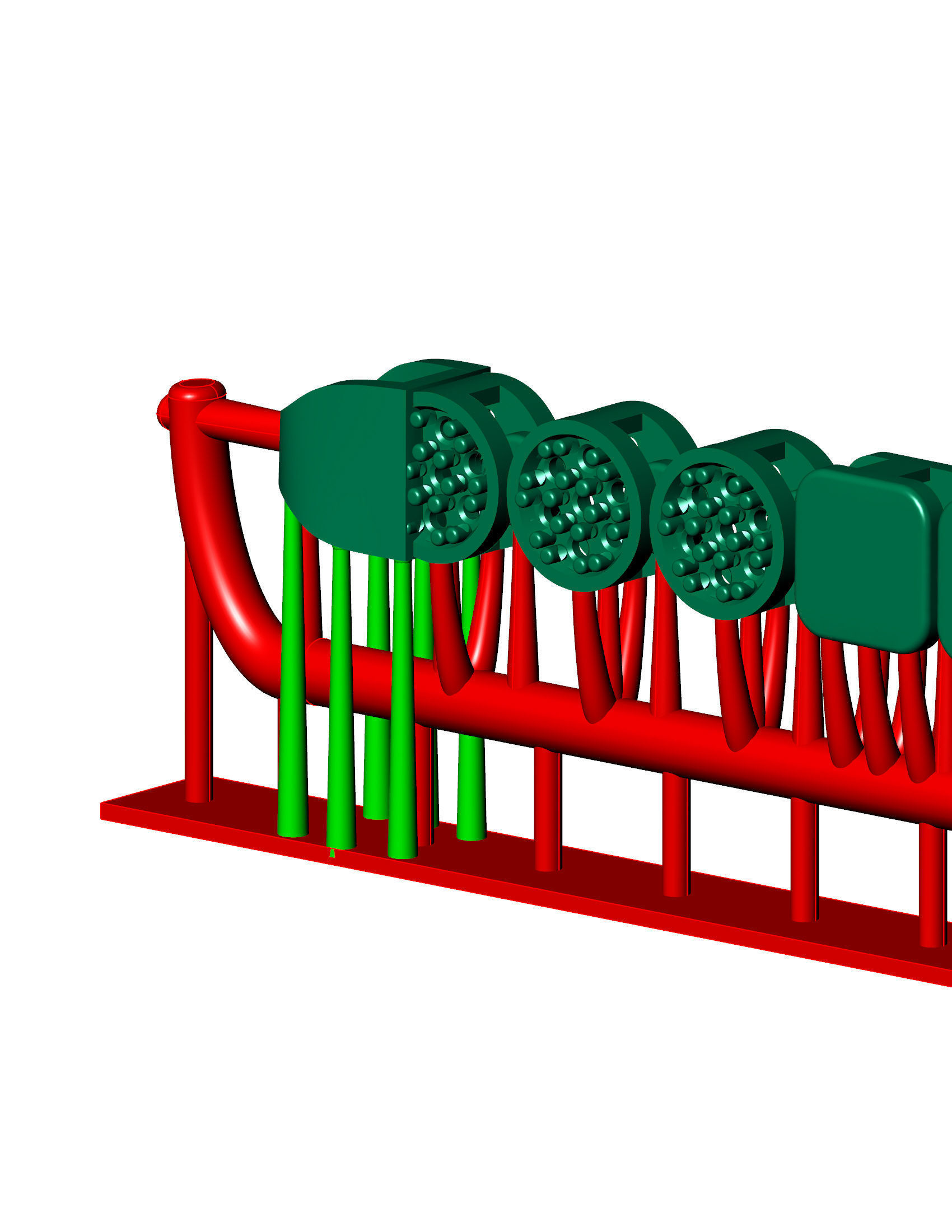 8 MM Diamond Round and Square Bracelet or Chain Link 3D Model 3D print model_5