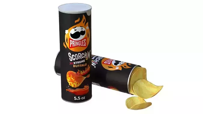 pringles scorchin buffalo  Low-poly 3D model