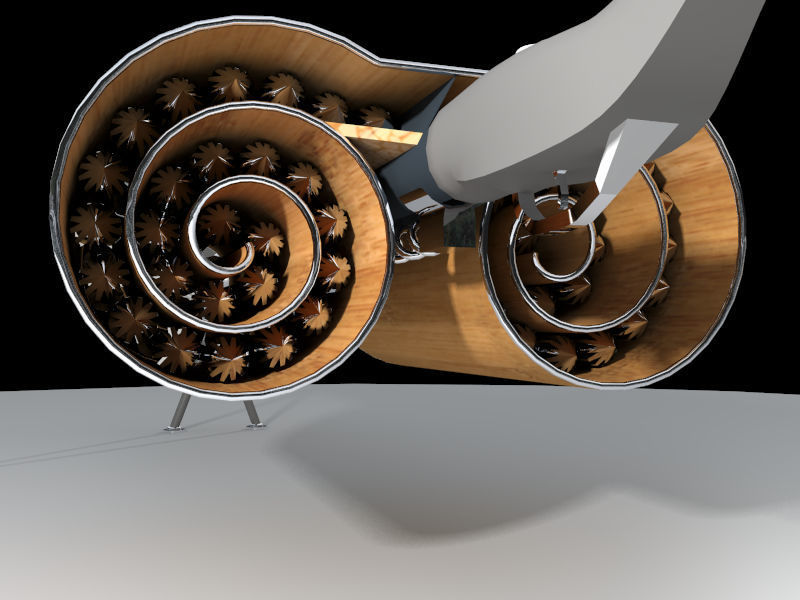 Fantasies cross-bow Low-poly 3D model_2