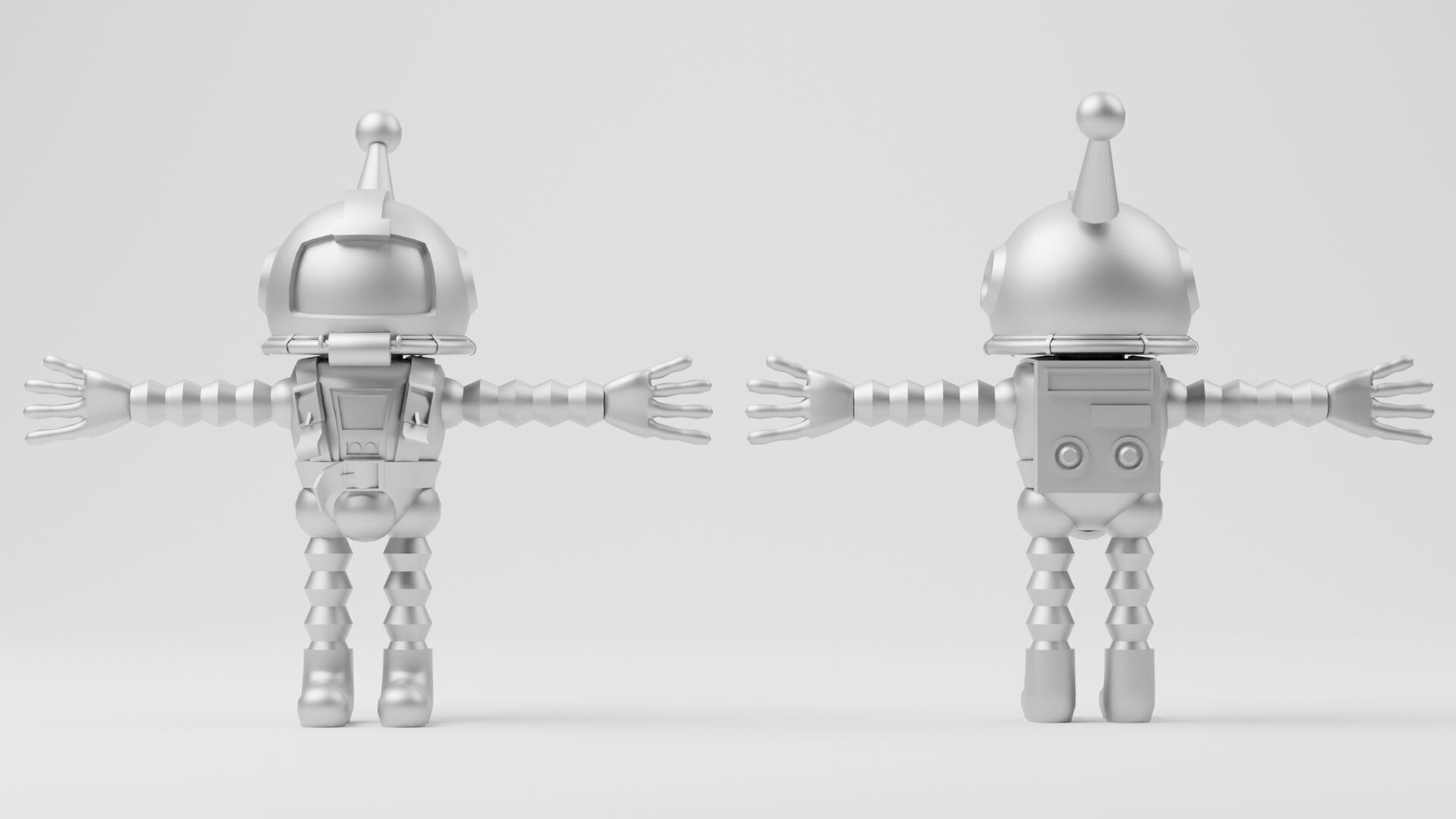 Atomic Bomberman Low-poly 3D model_14