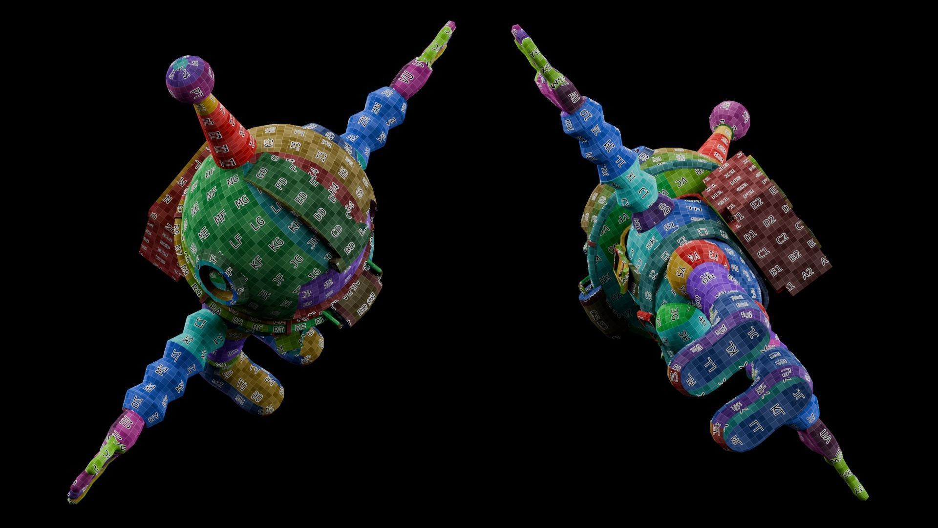 Atomic Bomberman Low-poly 3D model_24