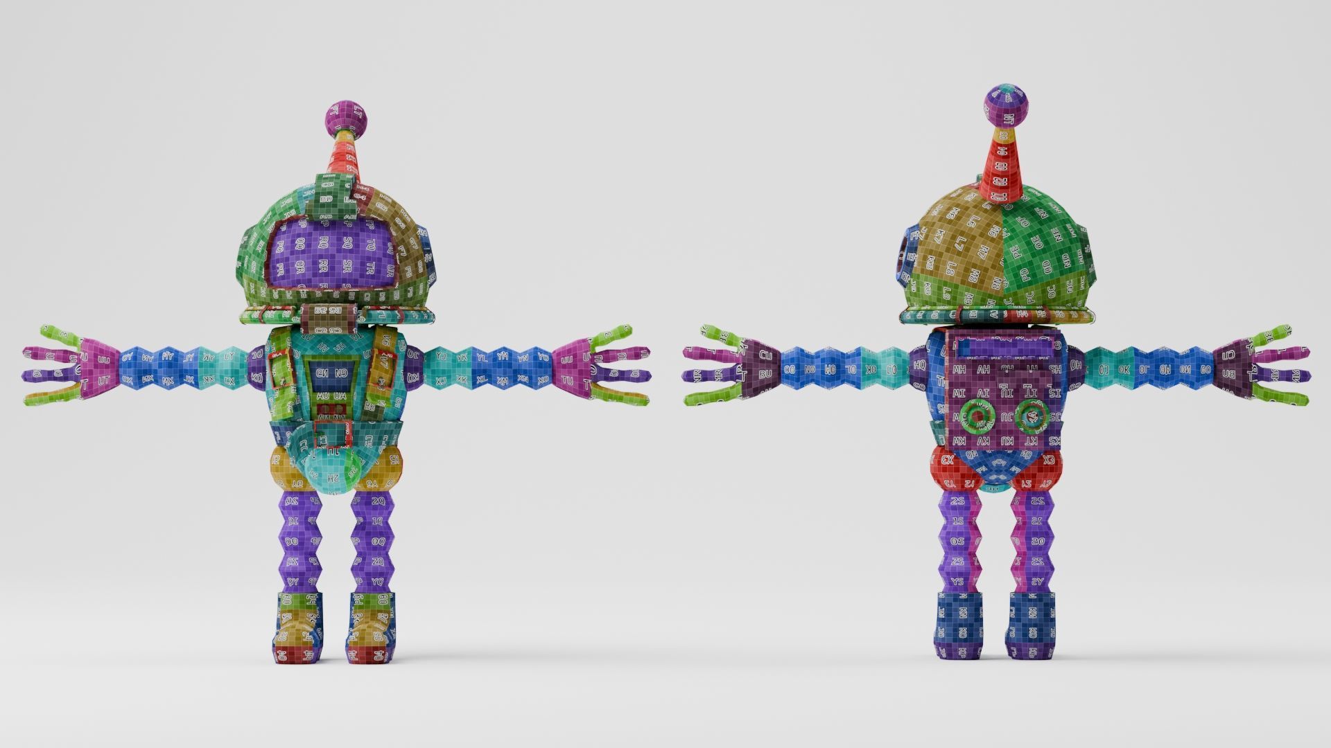 Atomic Bomberman Low-poly 3D model_22