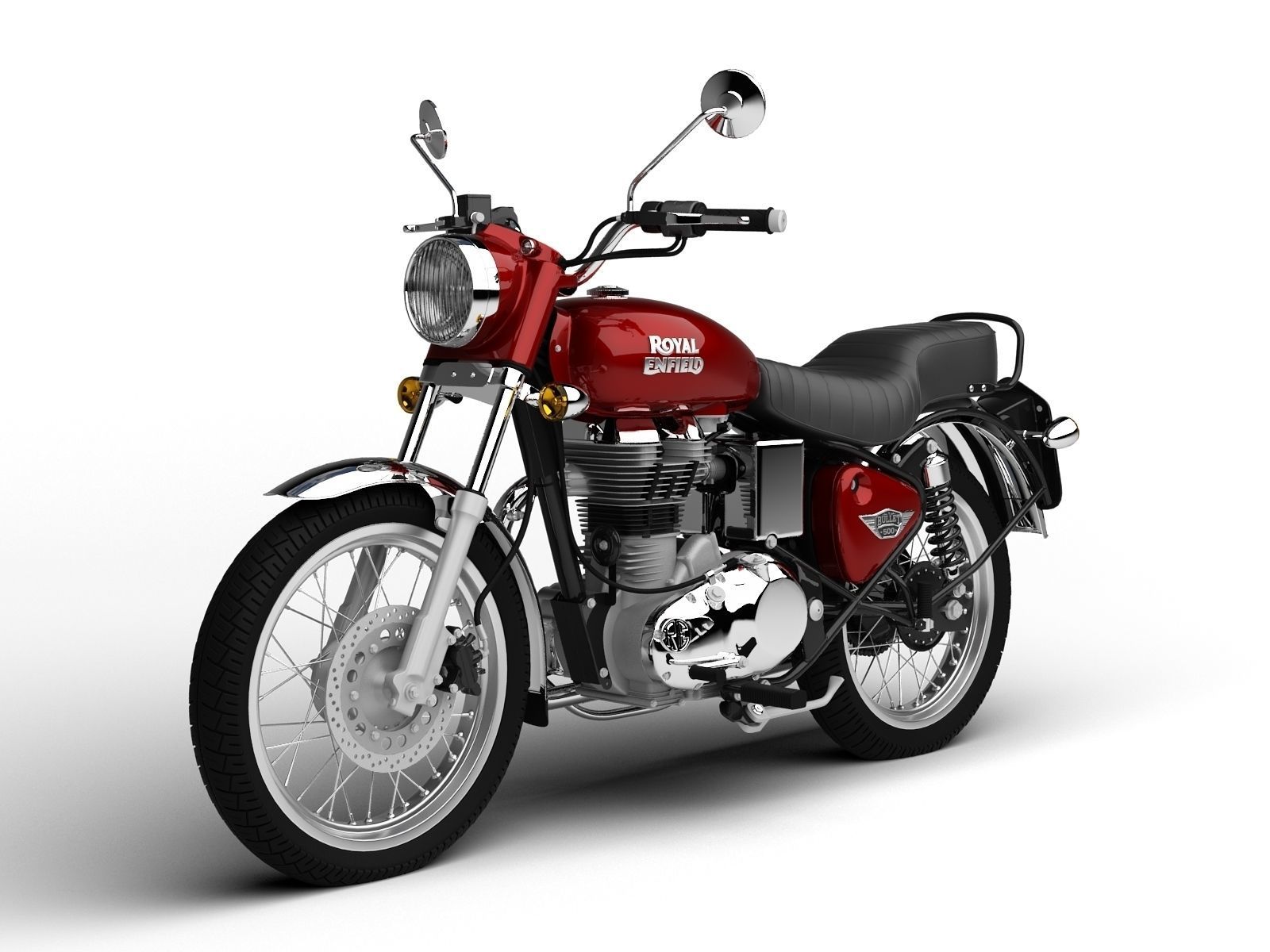 Royal Enfield Bullet Electra 2016 3D model_4