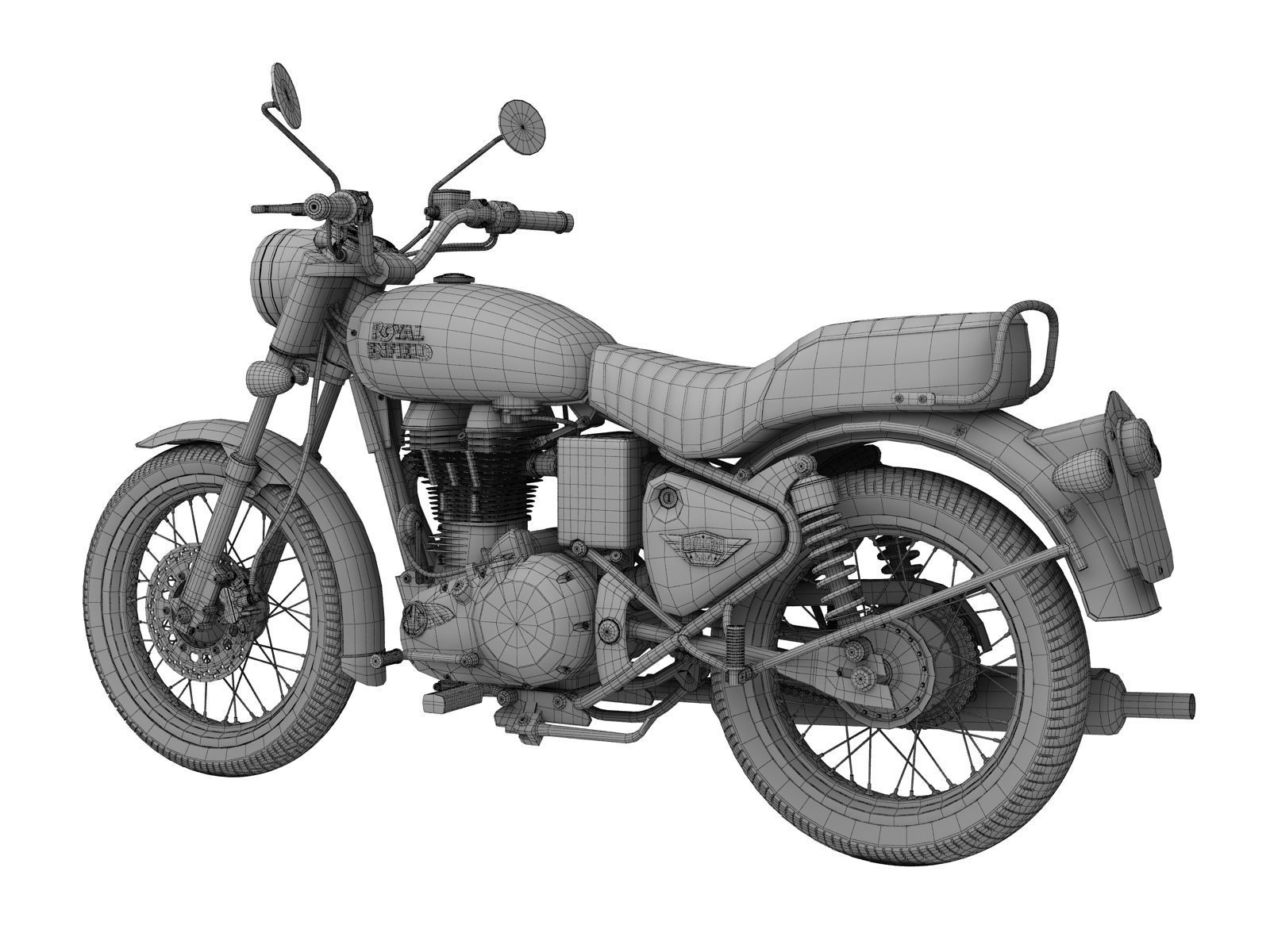 Royal Enfield Bullet Electra 2016 3D model_17