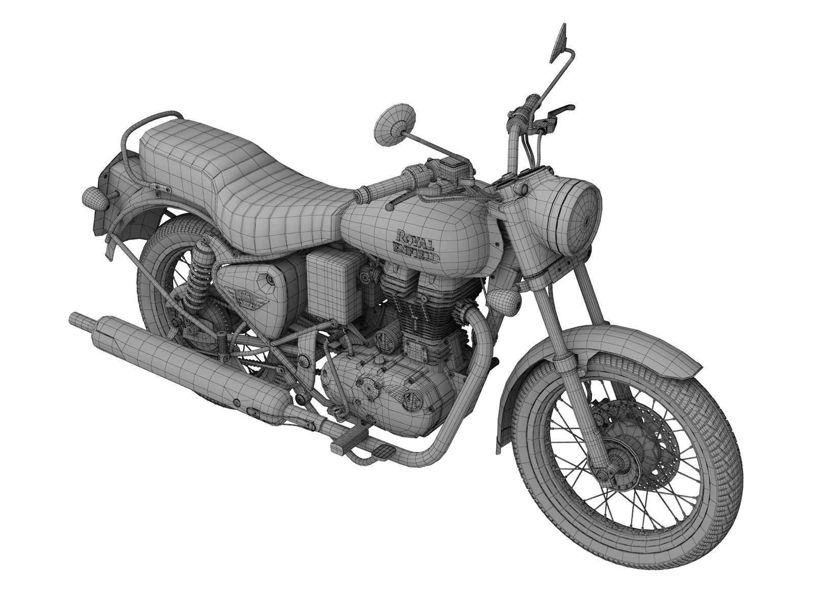 Royal Enfield Bullet Electra 2016 3D model_19