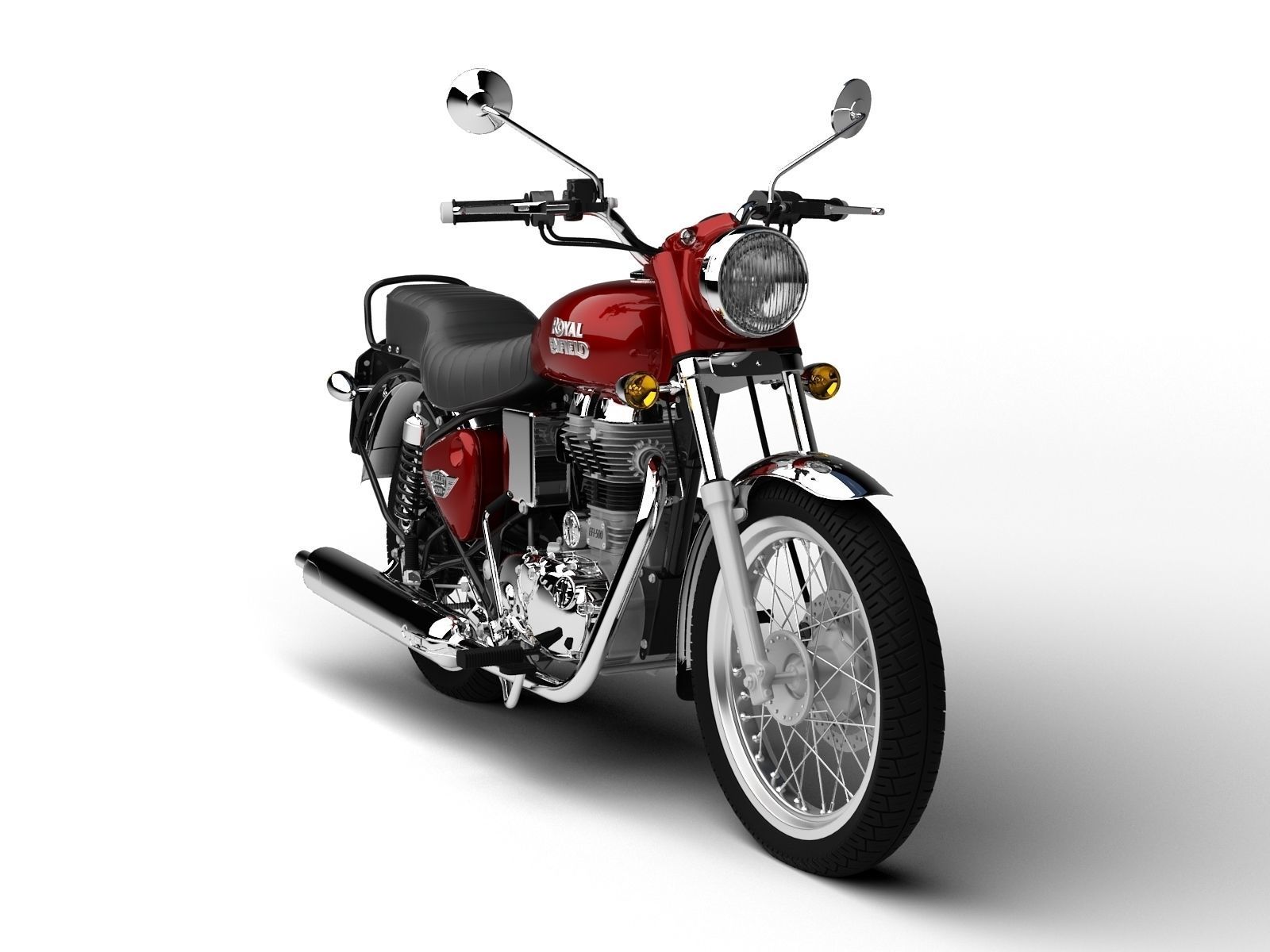 Royal Enfield Bullet Electra 2016 3D model_1