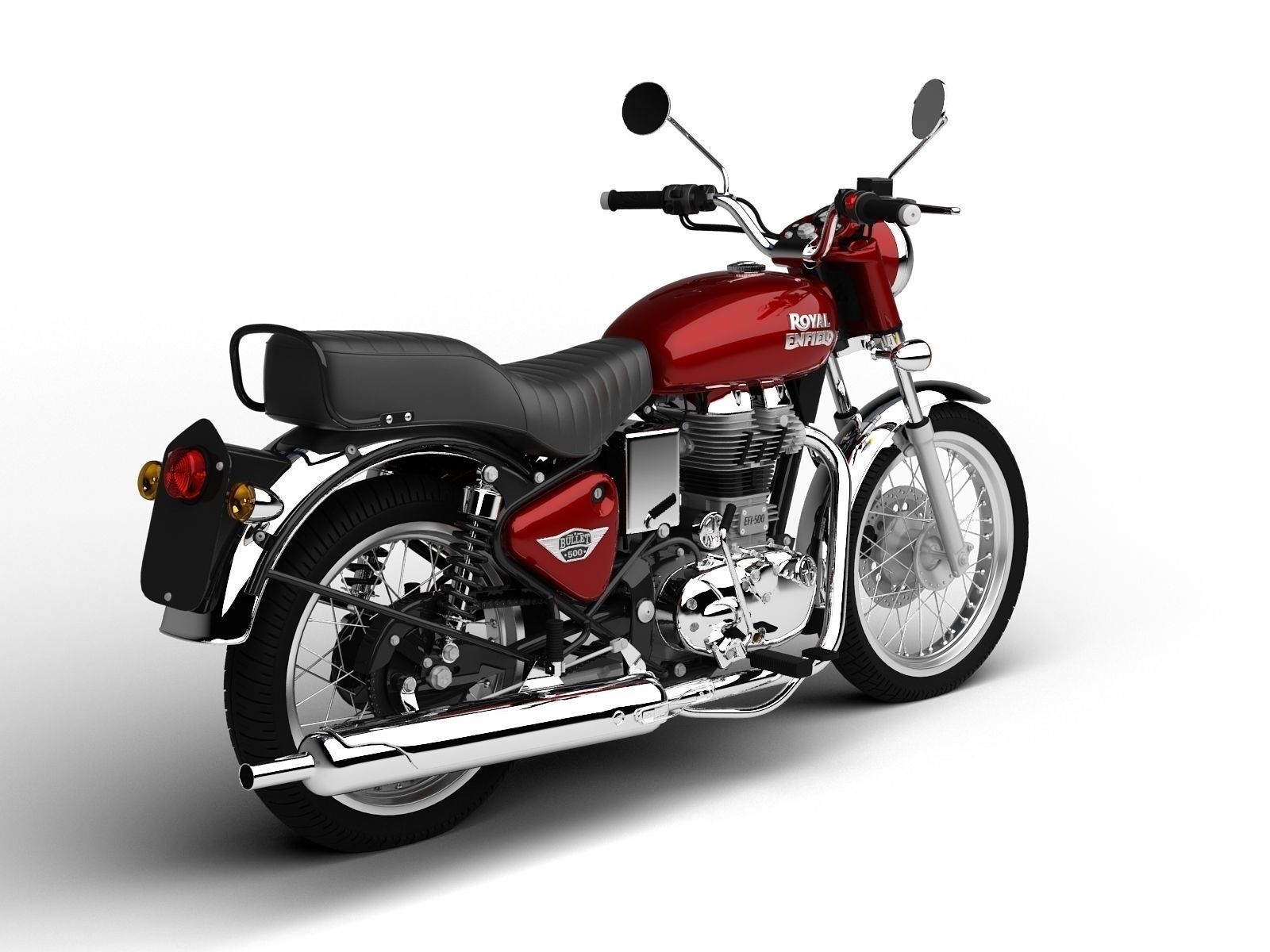 Royal Enfield Bullet Electra 2016 3D model_3