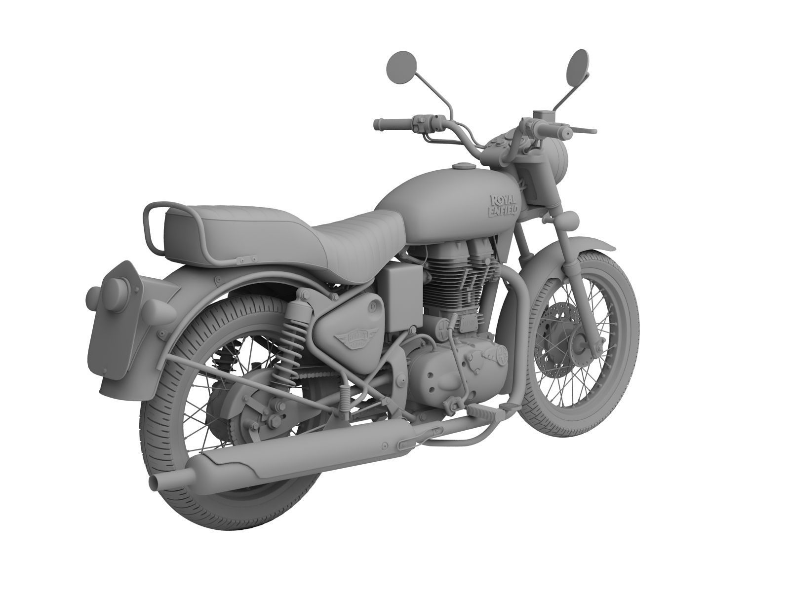 Royal Enfield Bullet Electra 2016 3D model_15