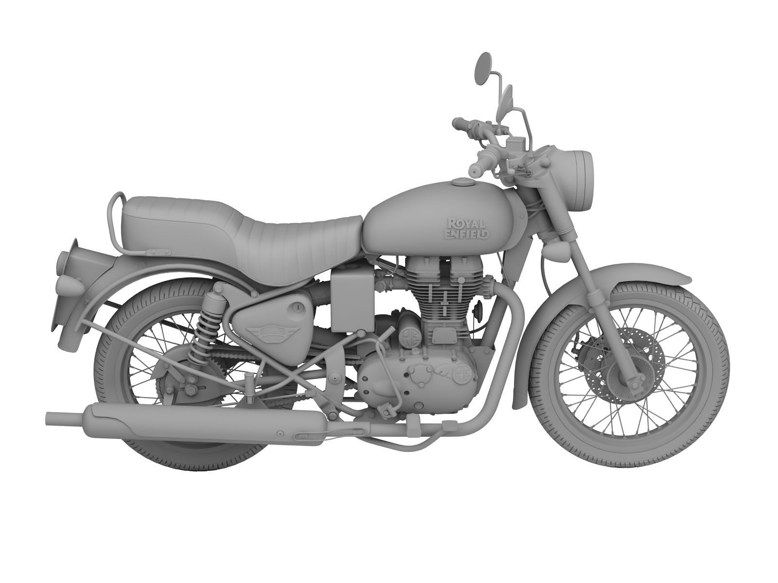 Royal Enfield Bullet Electra 2016 3D model_11