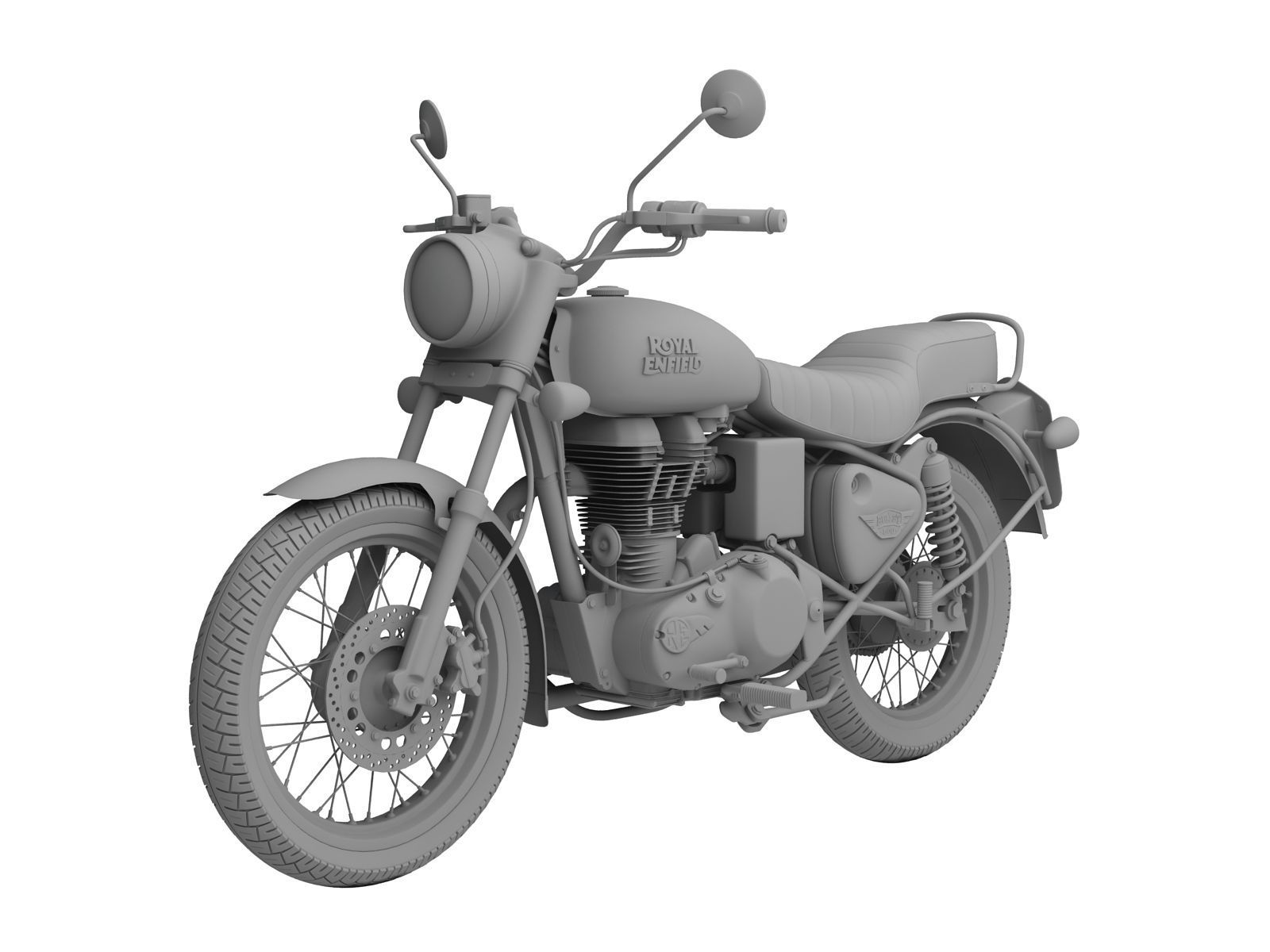 Royal Enfield Bullet Electra 2016 3D model_14