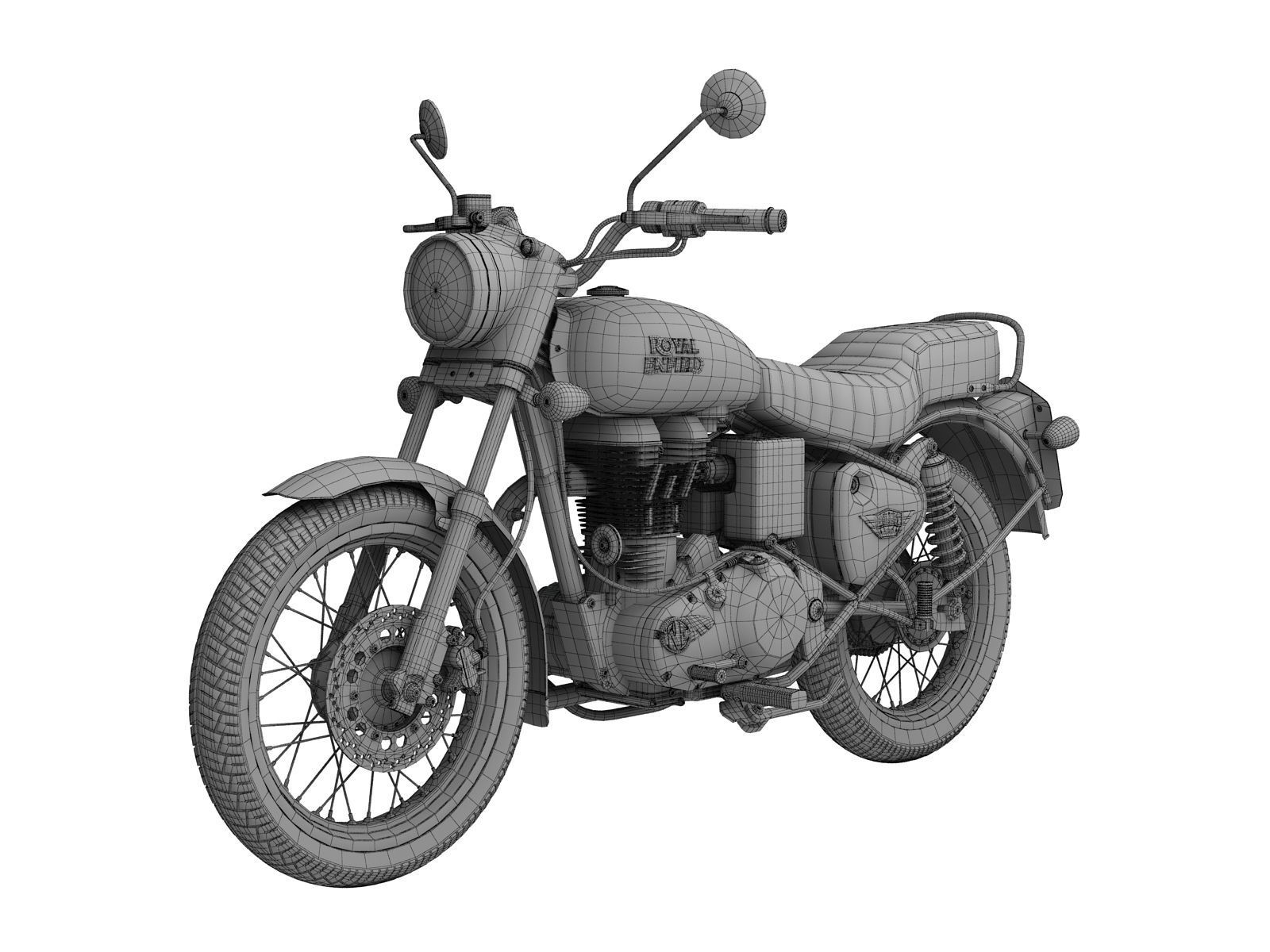 Royal Enfield Bullet Electra 2016 3D model_10