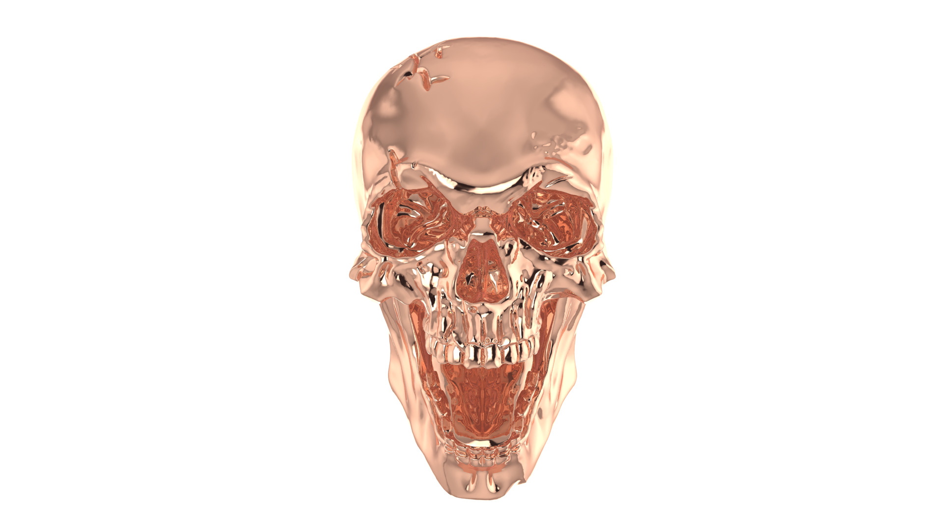 Human Skull 3D Model - High Detail Printable 3D print model_8