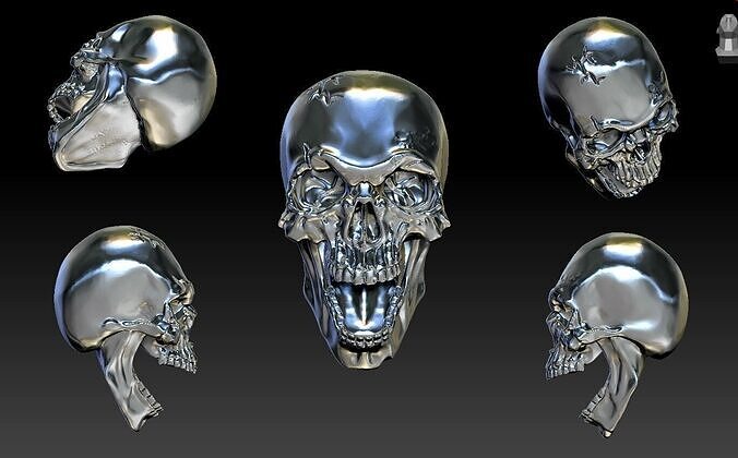 Human Skull 3D Model - High Detail Printable 3D print model