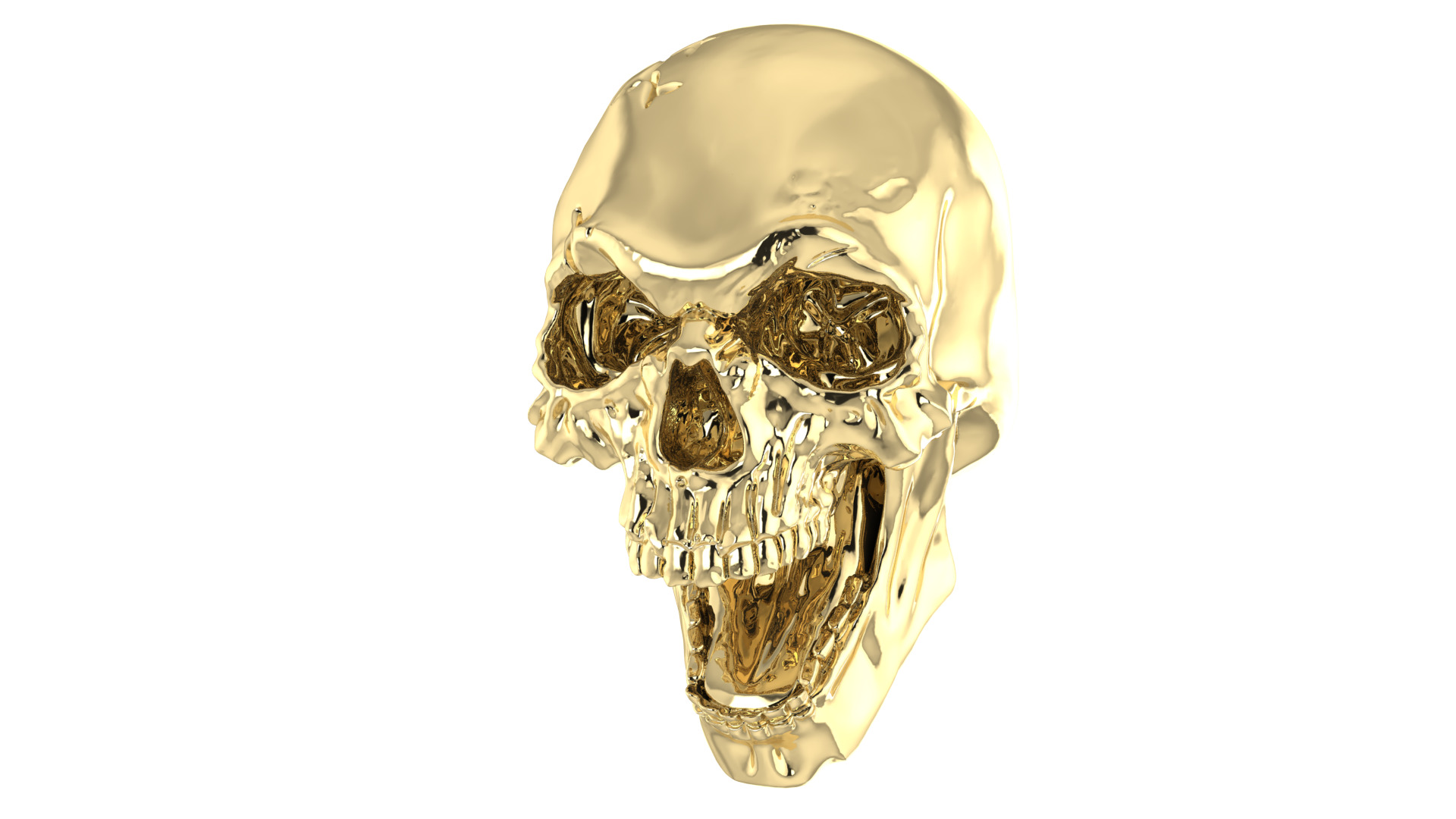 Human Skull 3D Model - High Detail Printable 3D print model_3