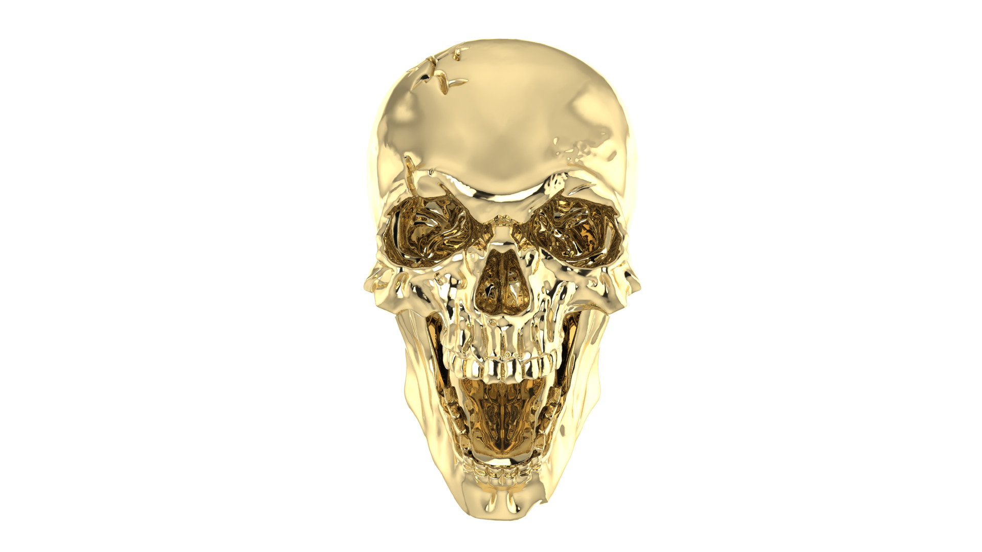 Human Skull 3D Model - High Detail Printable 3D print model_4