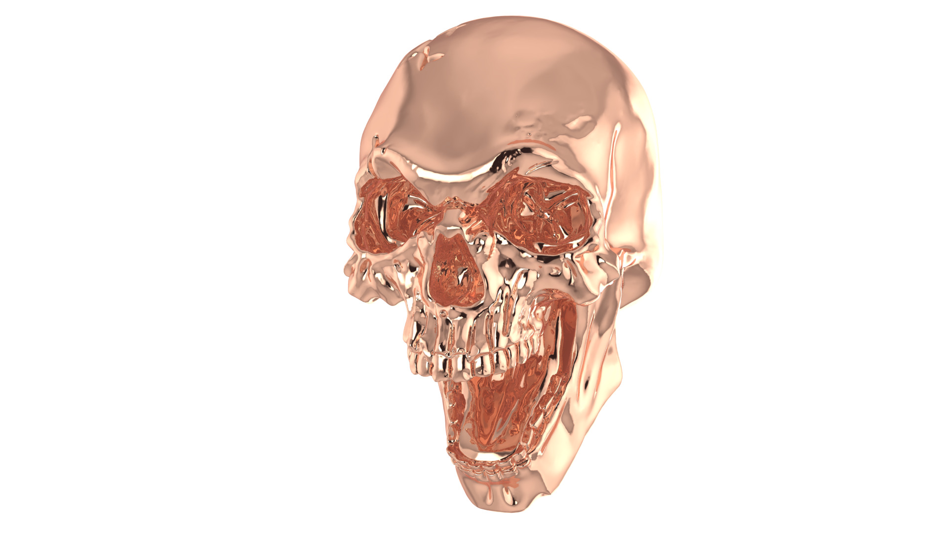 Human Skull 3D Model - High Detail Printable 3D print model_7