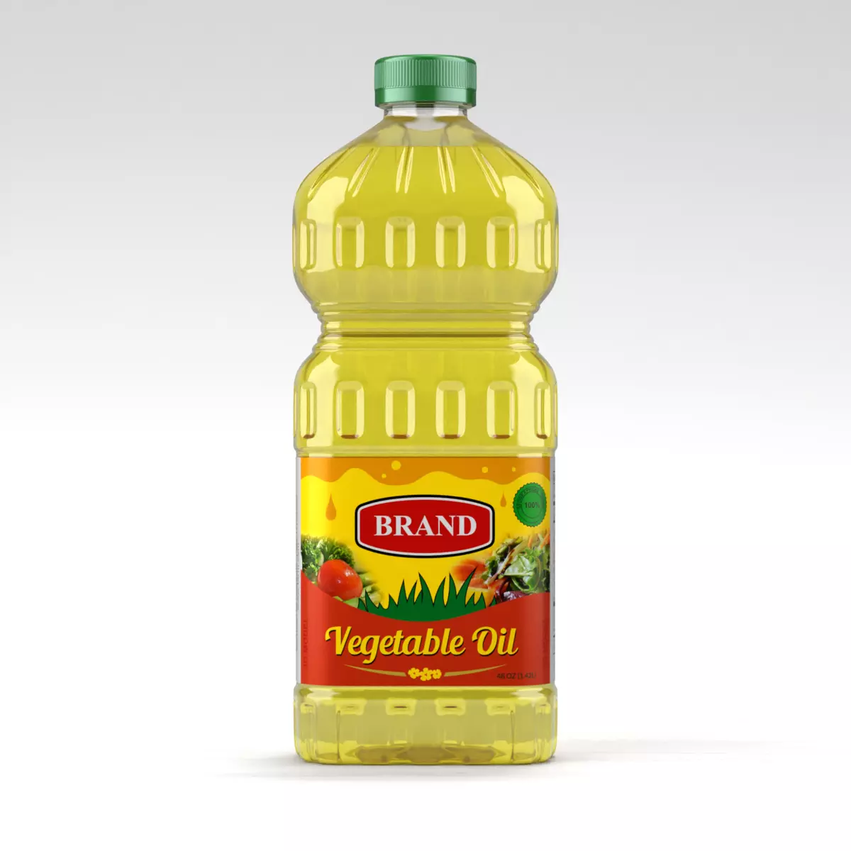 Cooking Oil Bottle 3D model_0