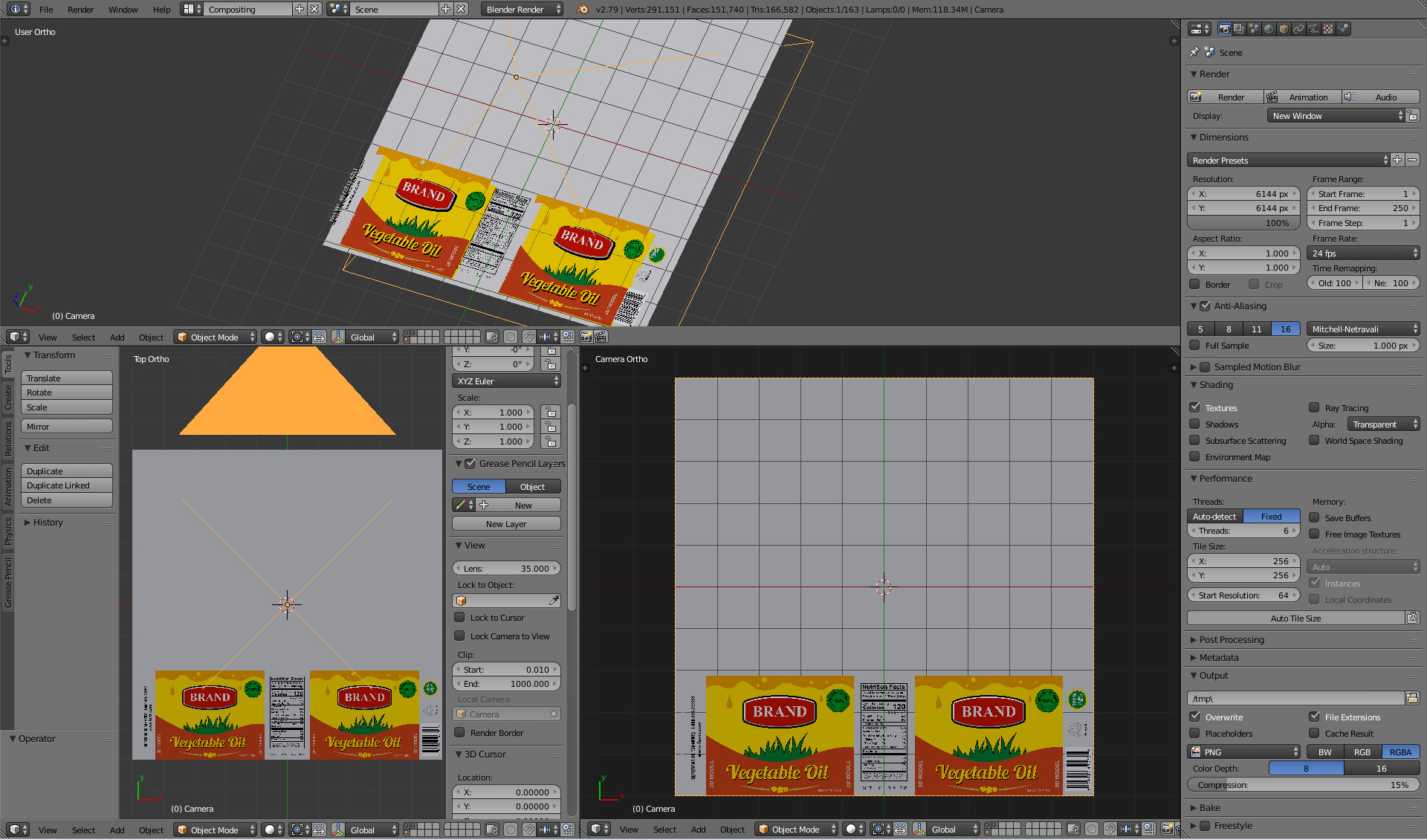 Cooking Oil Bottle 3D model_16