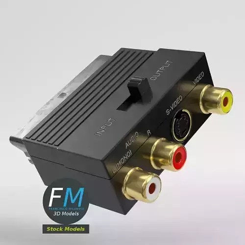 SCART RCA S-Video adapter