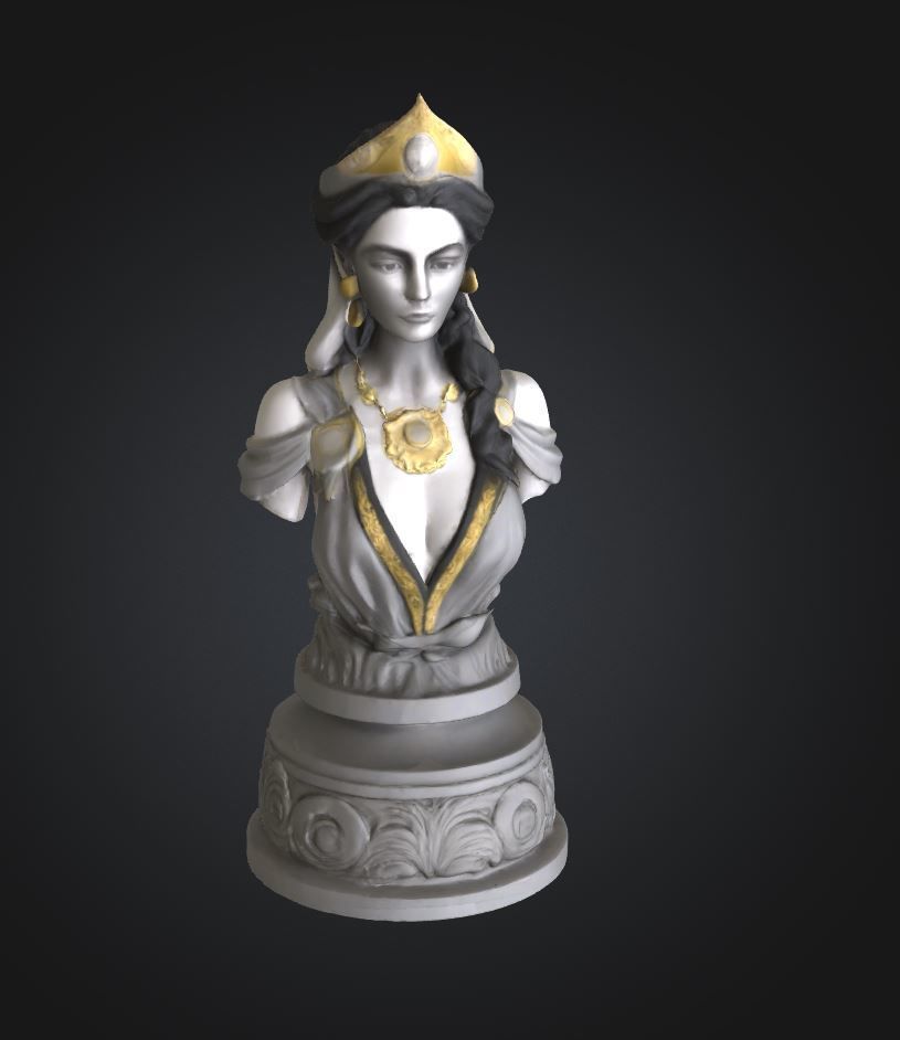 Medieval Chess Set - Historical Chess Set - Knight Chess Set 3D print model_32