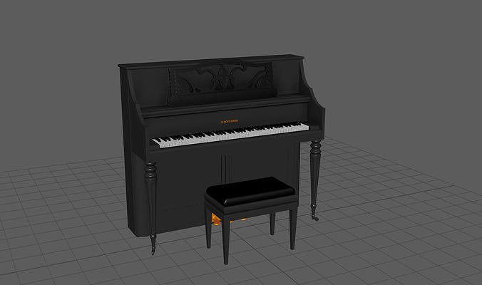 Piano  Low-poly 3D model