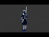 Futuristic Police Soldier - Unity Game Ready Asset Low-poly 3D model_1