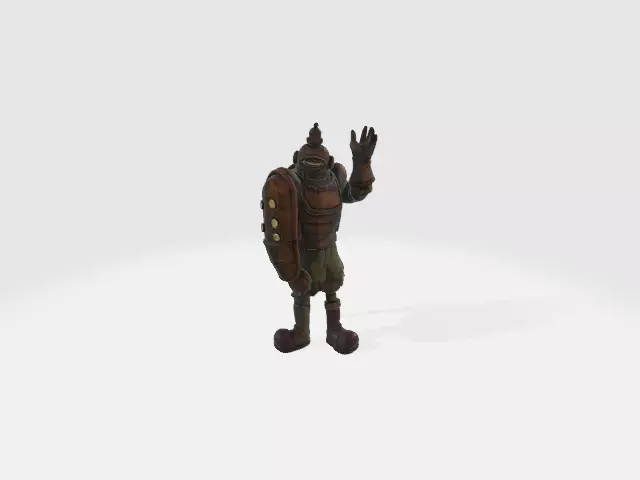Wooden Man 3d figure for 3d print 3D print model