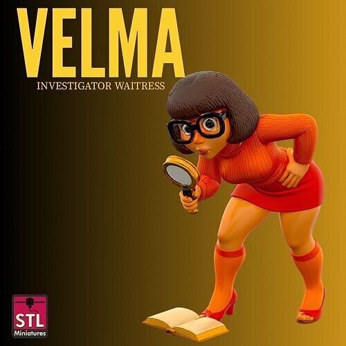 STL Chibi Velma 3D Printable Monster Investigator 3D print model