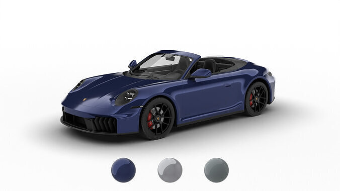 Porsche 911 Carrera 4GTS Cabrio 2025 3d model 3D model