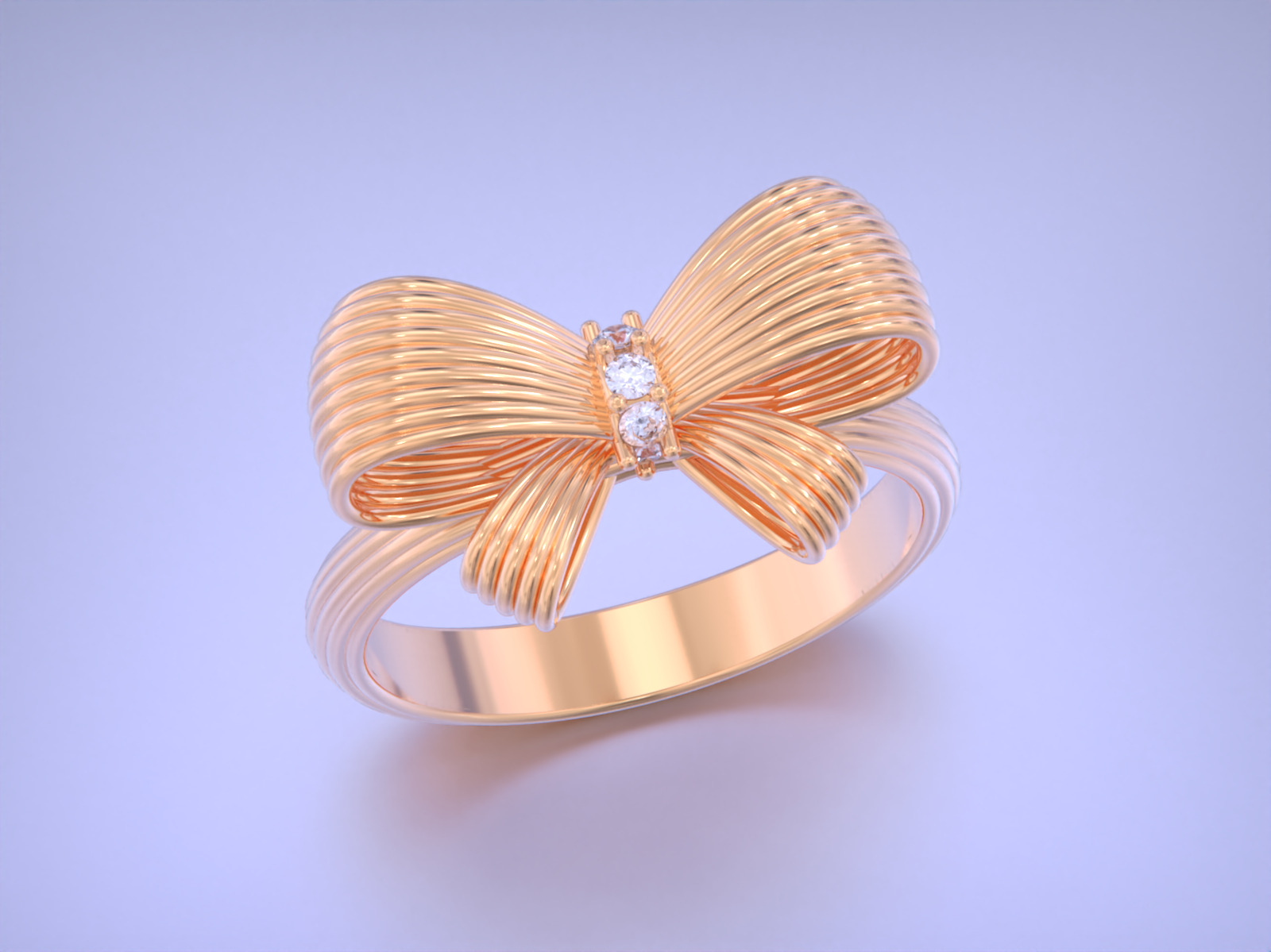 bow tie jewelry set 3D print model_7