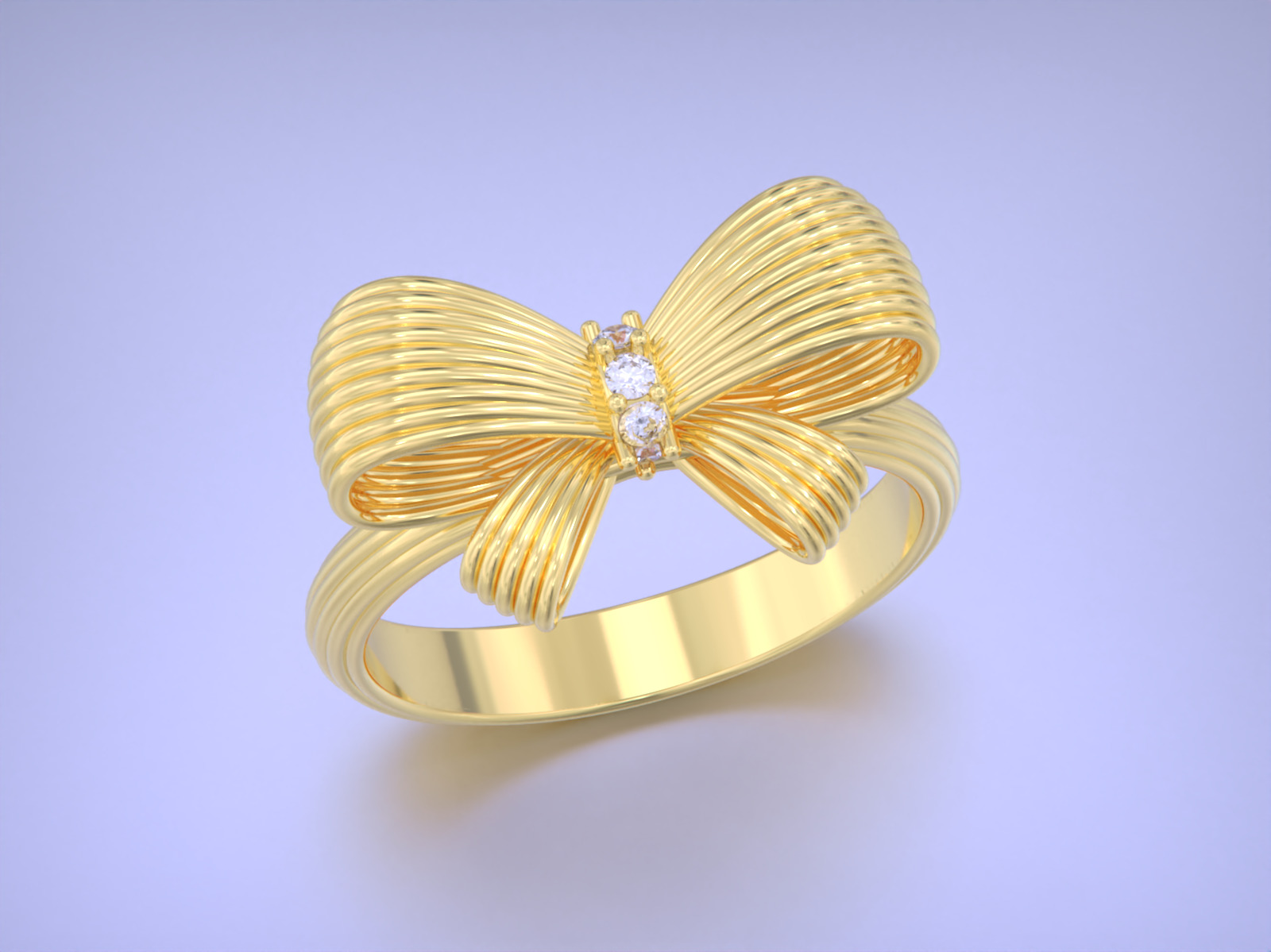 bow tie jewelry set 3D print model_1