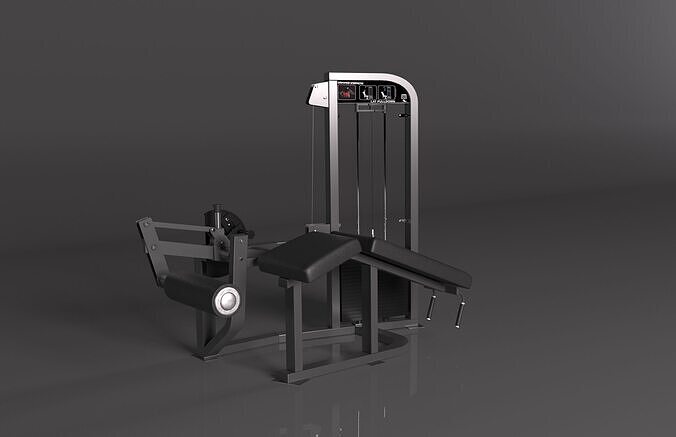 HAMMER STRENGTH SELECT LEG CURL 3D model