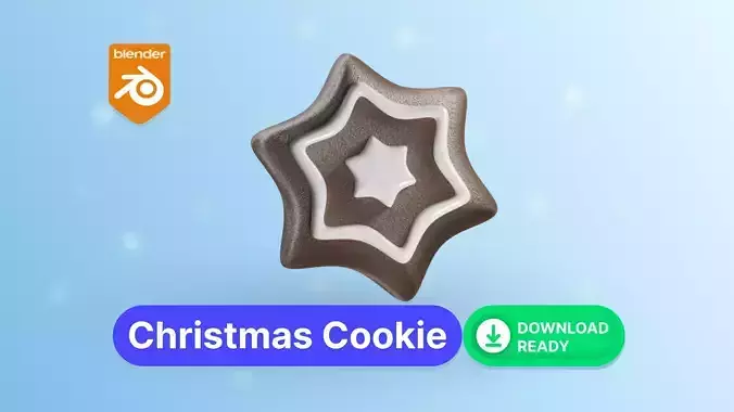 Christmas Cookie Free low-poly 3D model Christmas Cookie Free low-poly 3D model