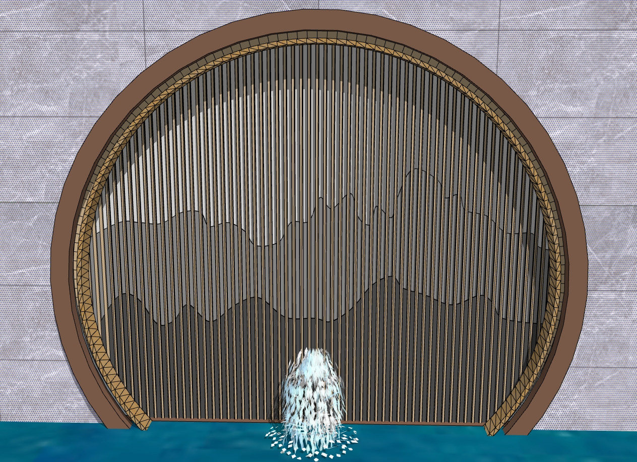 landscape wall-Chinese style-3 3D model_4