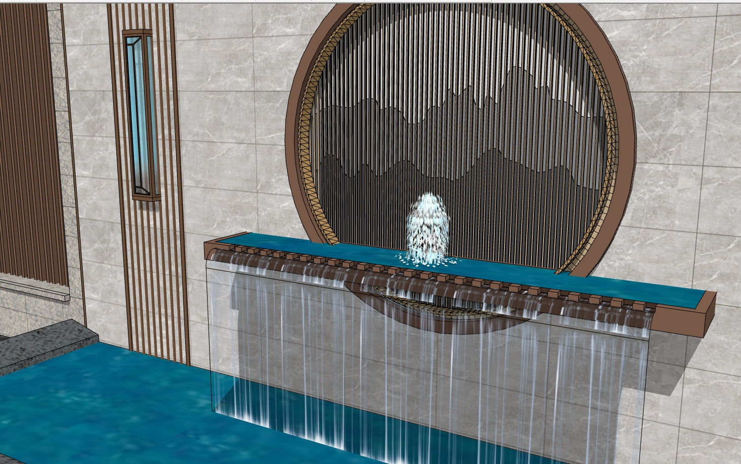 landscape wall-Chinese style-3 3D model_3